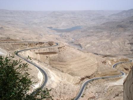 Wadi Mujib dal langs Kings Highway